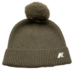 K-WAY cappello tinta unita con pon pon Verde per Bambina K1151QW VERDE K-WAY 