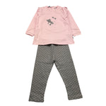 MELBY completo 2 pezzi shirt-leggin Rosa/grigio per Neonata 21K0191 ROSA/GRIGIO MELBY 