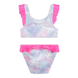 Billieblush 2-teiliger Kostüm-Bandeau-Slip Einfarbig Silber für Mädchen