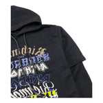 JOHN RICHMOND felpa chiusa con cappuccio tinta unita con stampa Nero per Bambino RBA25205FE NERO JOHN RICHMOND 