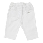 Emporio Armani Pantalone Tinta Unita con Elastico In Vita per Neonato 8NHJ02 BIANCO EMPORIO ARMANI 