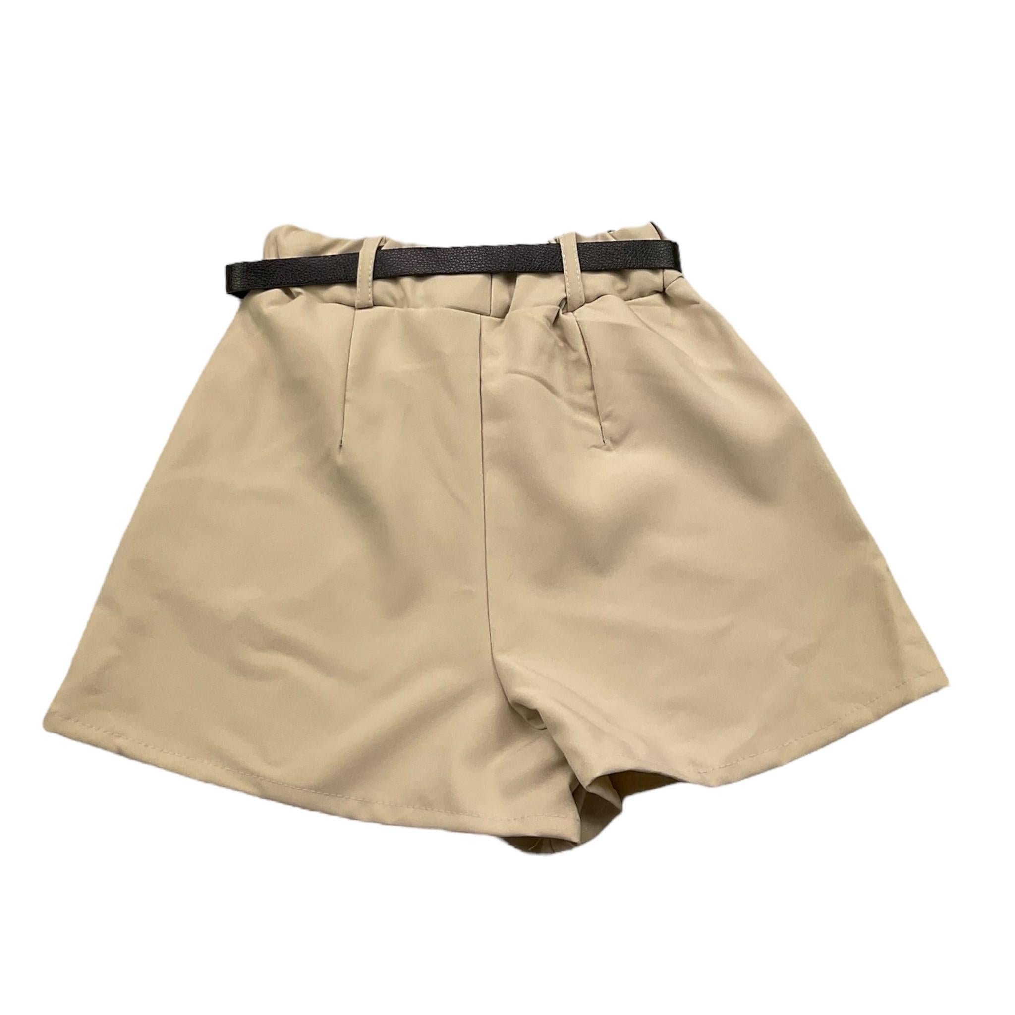 GREAT JOY short tinta unita cn cintura Beige per Bambina 015B BEIGE GREAT JOY 