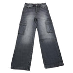 LIU JO jeans tinta unita modello palazzo Nero per Bambina GF4121X NERO LIU JO 