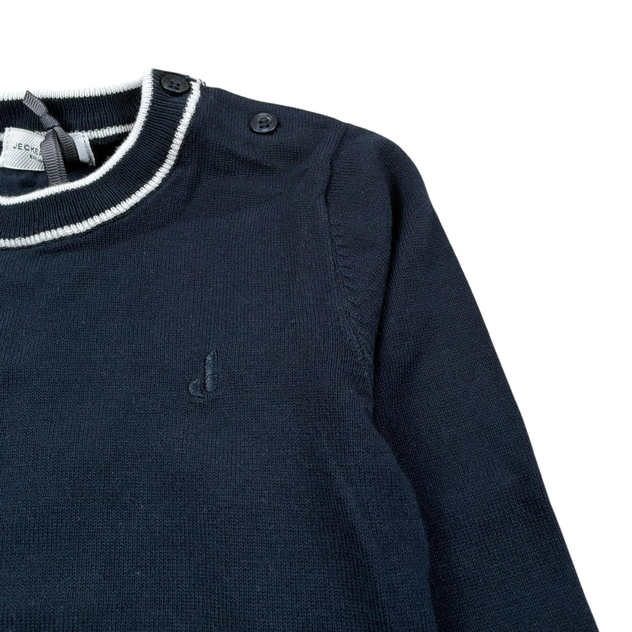 Jeckerson Maglia Girocollo Tinta Unita per Neonato JN4049 BLU JECKERSON 