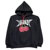 DO NOT CONFORM felpa chiusa con cappuccio tinta unita con stampa ciliegie Nero per Neonato FE027N NERO DO NOT CONFORM 