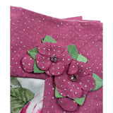 Petit Coperta Bicolore con Stampe Rosa Bianco/Rosa per Neonata S6914570 BIANCO/ROSA PETIT 