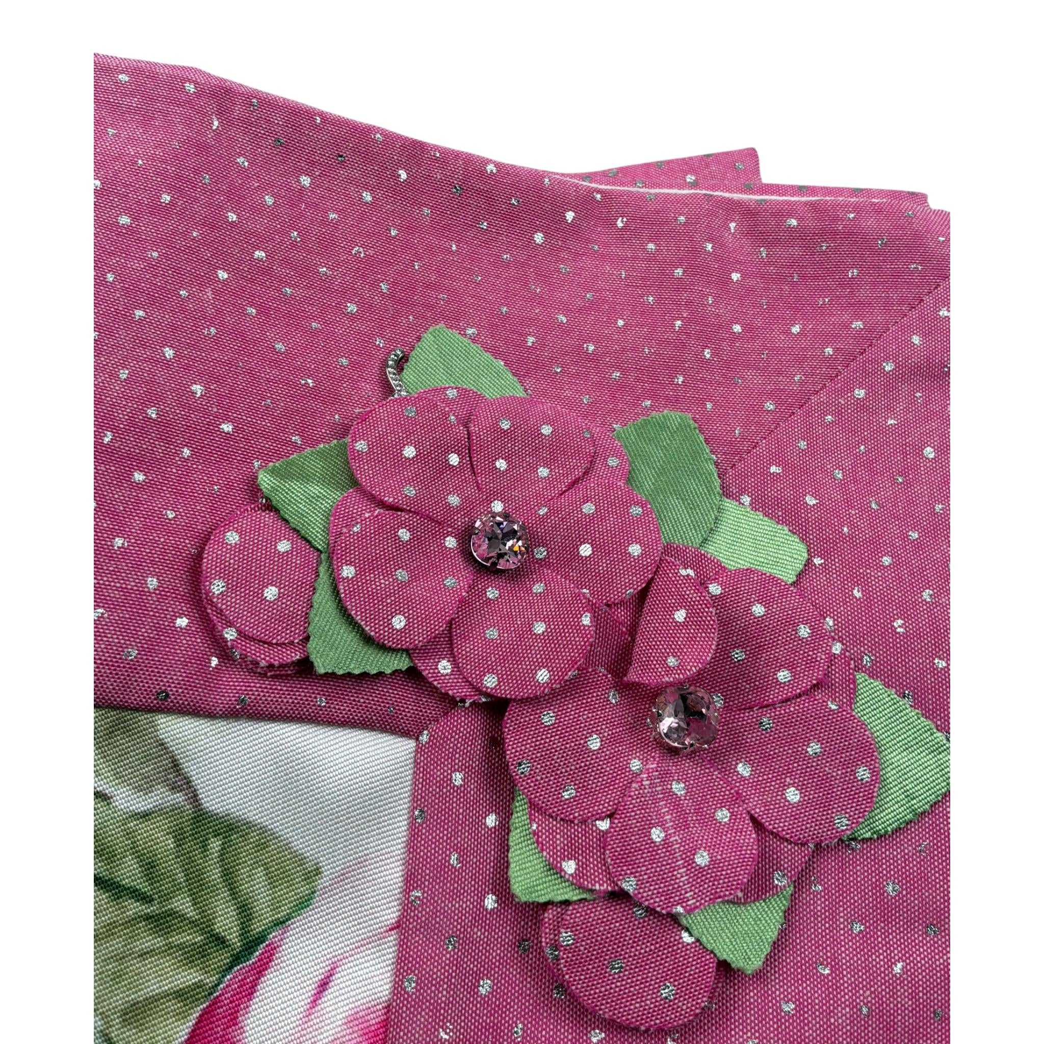 Petit Coperta Bicolore con Stampe Rosa Bianco/Rosa per Neonata S6914570 BIANCO/ROSA PETIT 