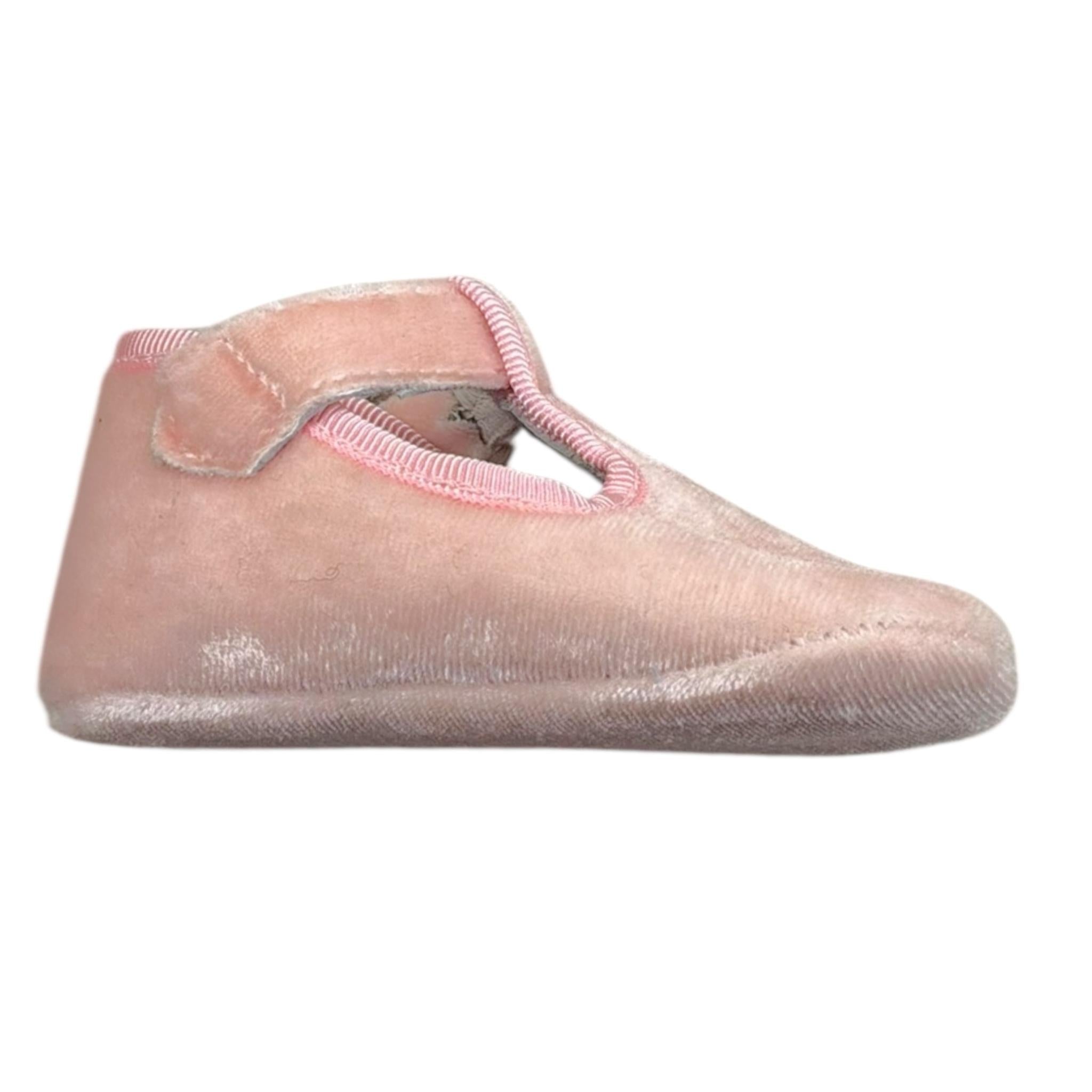 Indice Bellerina In Velluto Tinta Unita per Neonata 323 ROSA INDICE 
