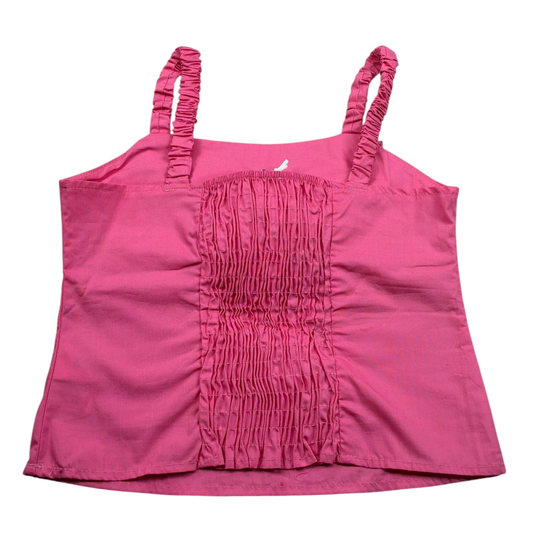 Lu Lu By Miss Grant Top Bretelline tinta unita Rosa per Bambina LL2732 ROSA LU LU BY MISS GRANT 