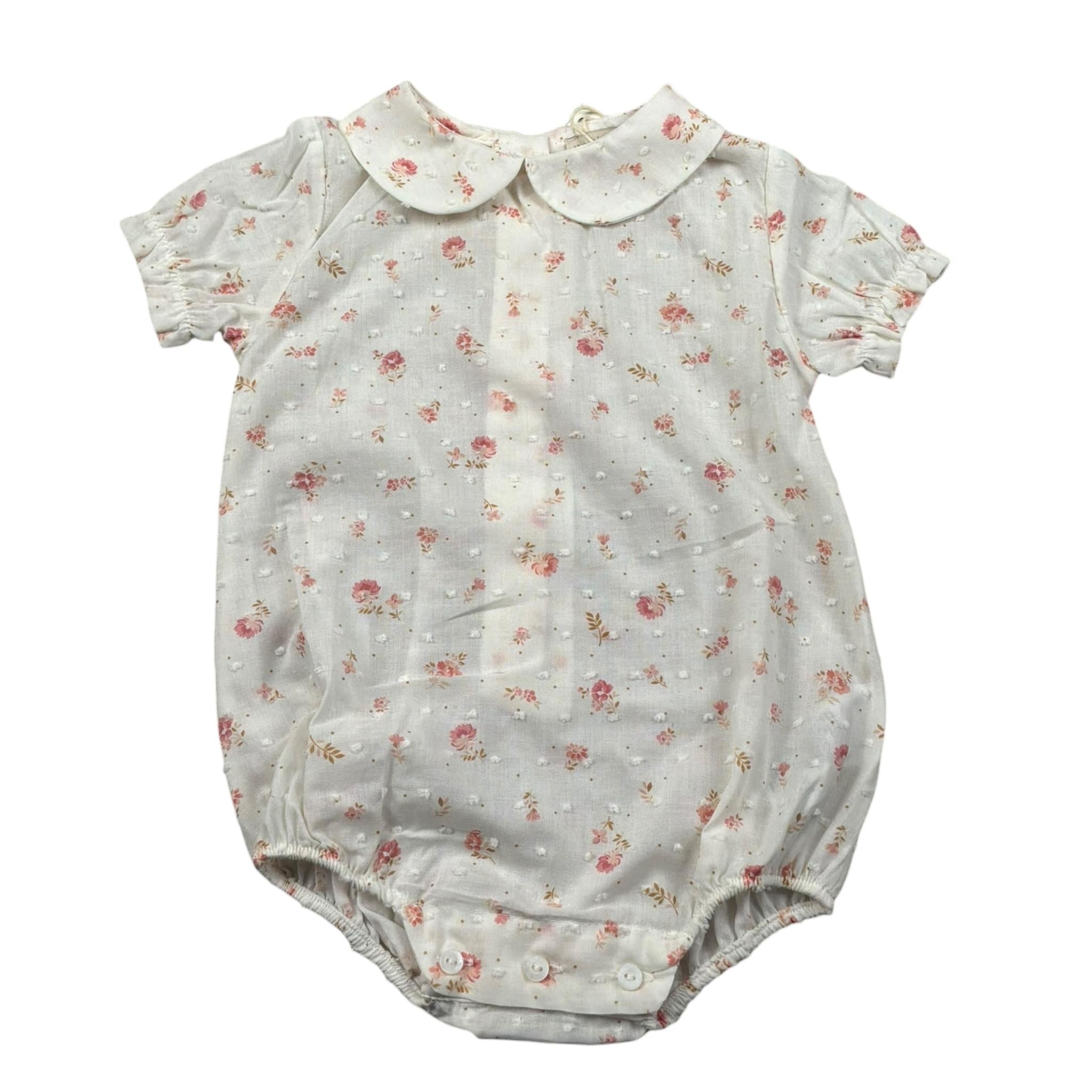 Wedoble Pagliaccetto Mezza Manica Tinta Unita per Neonata V2502716A PANNA WEDOBLE 