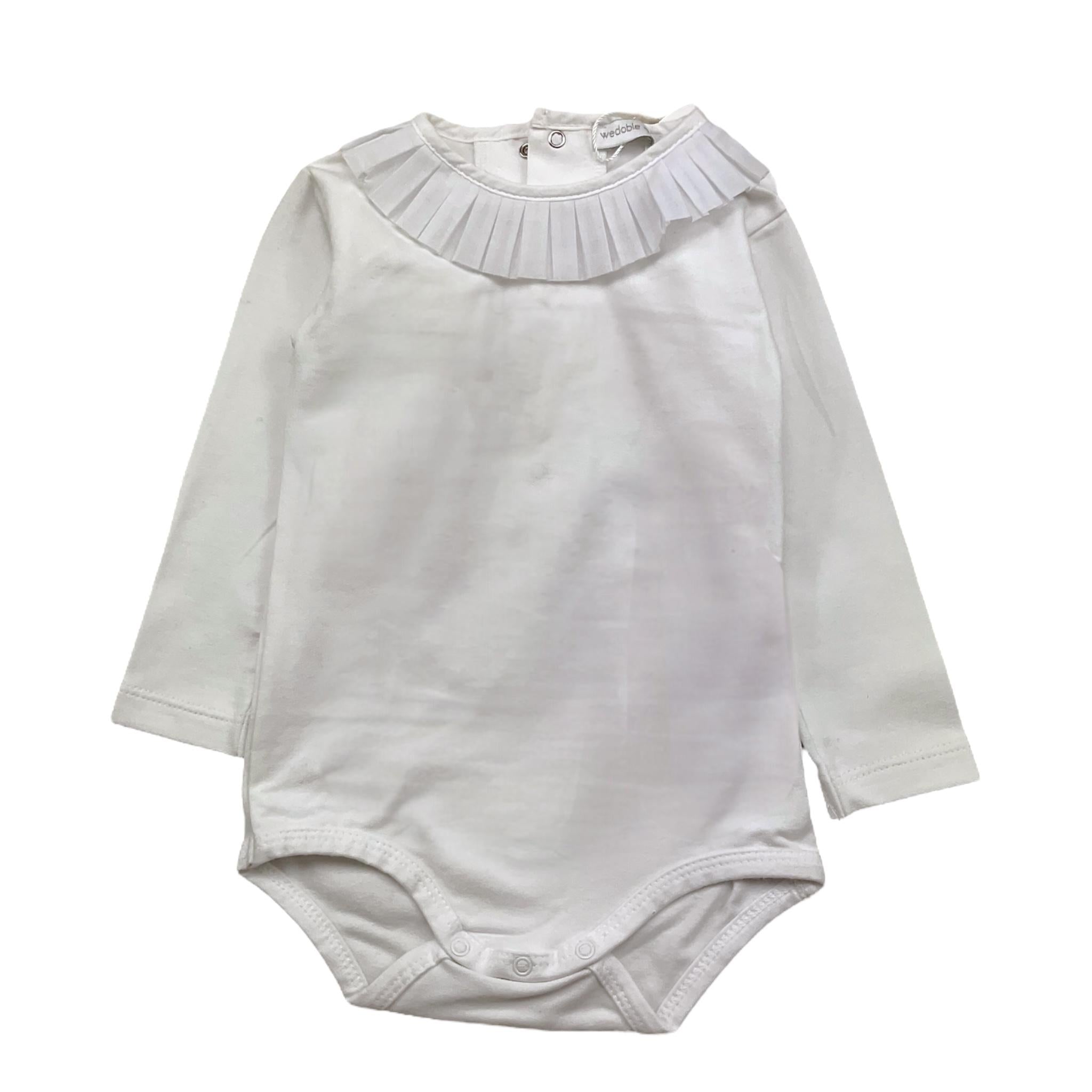 WEDOBLE body manica lunga tinta unita con colletto Bianco per Neonata I2108616B BIANCO WEDOBLE 