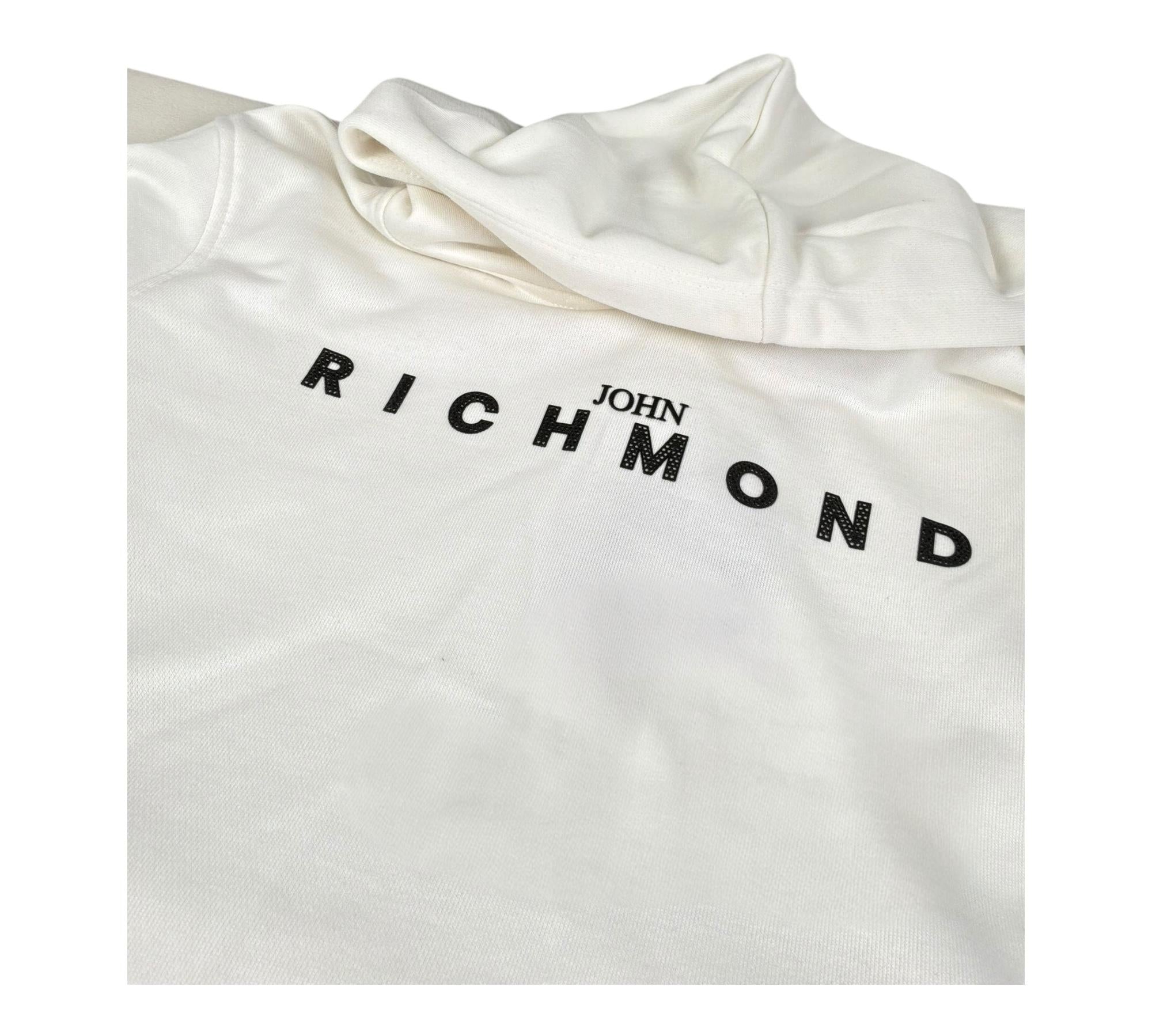 John Richmond Completo 2 Pezzi Felpa-Pantalone Tinta Unita per Bambino RGP26013CF BIANCO JOHN RICHMOND 