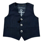 Daniele Alessandrini Gilet Tinta Unita per Neonato 1296B00165 BLU DANIELE ALESSANDRINI 