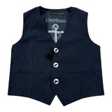 Daniele Alessandrini Gilet Tinta Unita per Neonato 1296B00165 BLU DANIELE ALESSANDRINI 