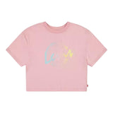 Levi'S T-Shirt Tinta Unita Girocollo con Stampa per Bambina 3EH190X ROSA LEVI'S 