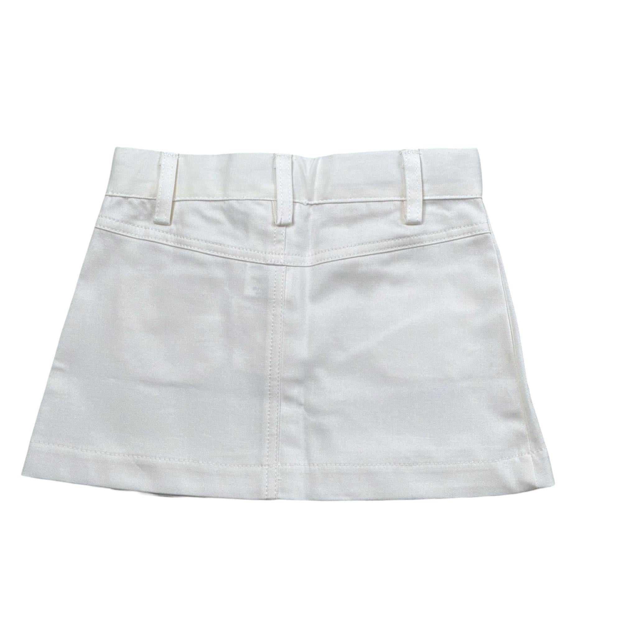 Piccola Ludo Gonna Tinta Unita con Girovita Regolabile per Neonata BS10WB043N PANNA PICCOLA LUDO 