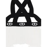 Twinset Top Bicolore con Logo per Bambina 251GJ3QW2 BIANCO/NERO TWINSET 