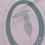 Trussardi T-Shirt Tinta Unita Girocollo con Stampa per Neonata TIP21104 ROSA TRUSSARDI 