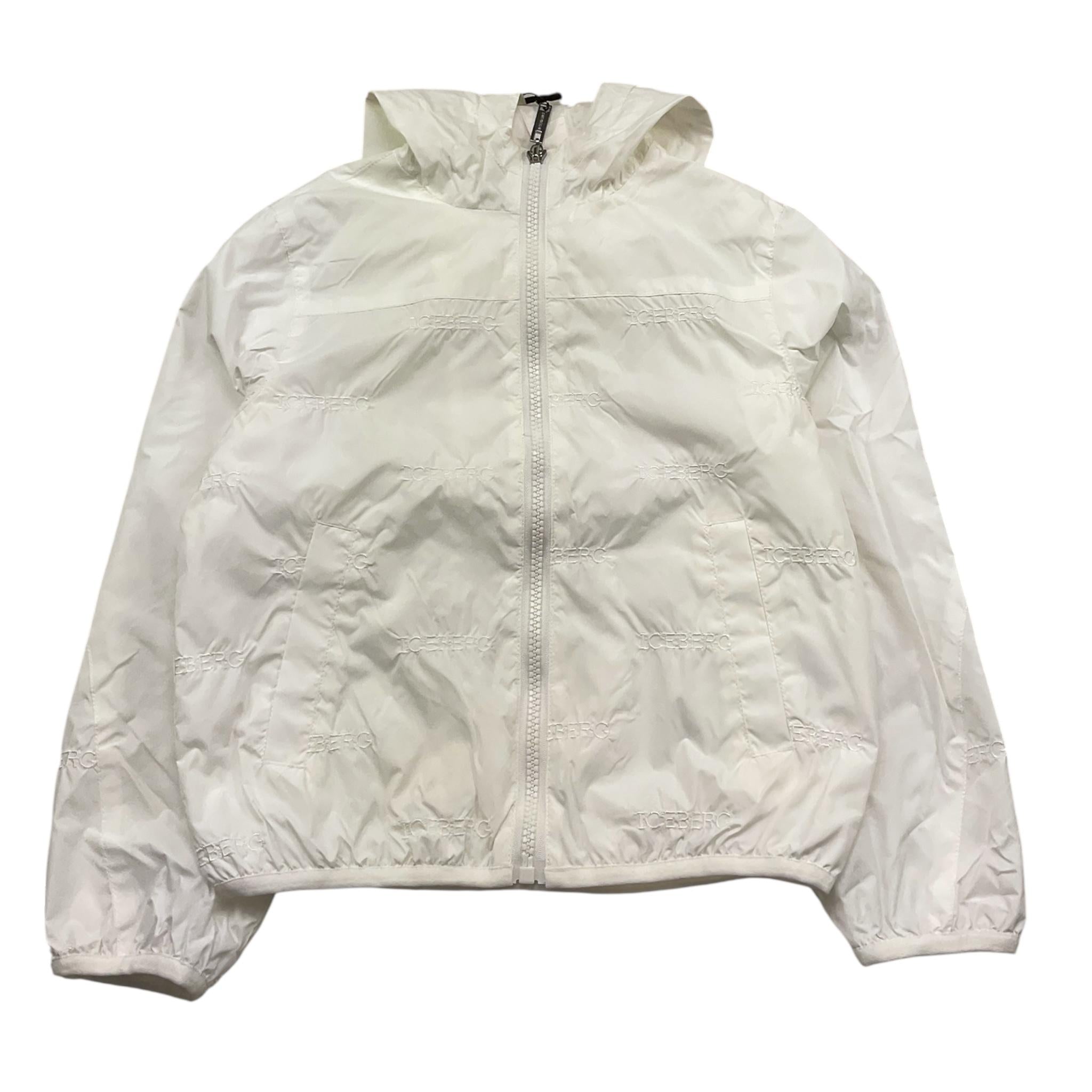 Iceberg Giubbino Tintaunita con Cappuccio E Ricami Logo per Bambino GBICE5103BJ BIANCO ICEBERG 