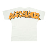 Disclaimer Einfarbiges Rundhals-T-Shirt mit Kontrastdruck in Weiß für Jungen
