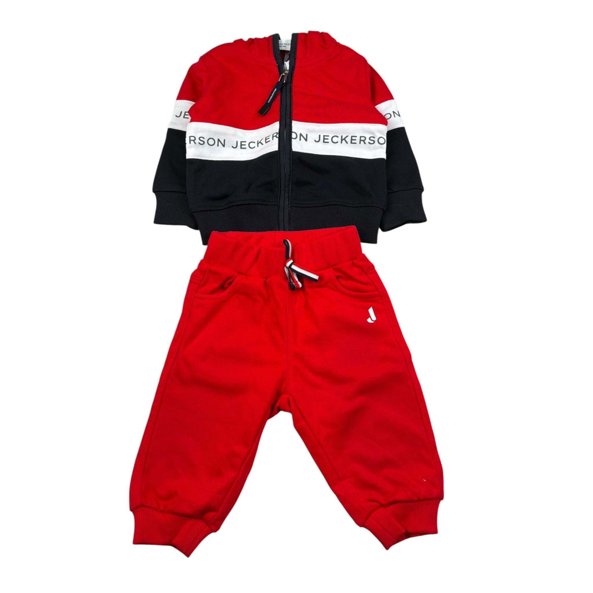 Jeckerson Completo 2 Pezzi Felpa-Pantalone per Neonato JN4010 ROSSO JECKERSON 