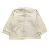 NEVER TOO shirt girocollo tinta unita con stampe Panna per Neonato NT1143N PANNA NEVER TOO 