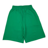 Please Bermuda aus Fleece, einfarbig mit grünem Aufdruck für Jungen