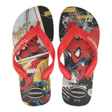 Havaianas Flip-Flops, einfarbig, mit rotem Spiderman-Muster für Jungen