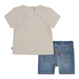 Levi'S Completo 2 Pezzi T-Shirt-Bermuda per Bambino 6EM343X BEIGE LEVI'S 