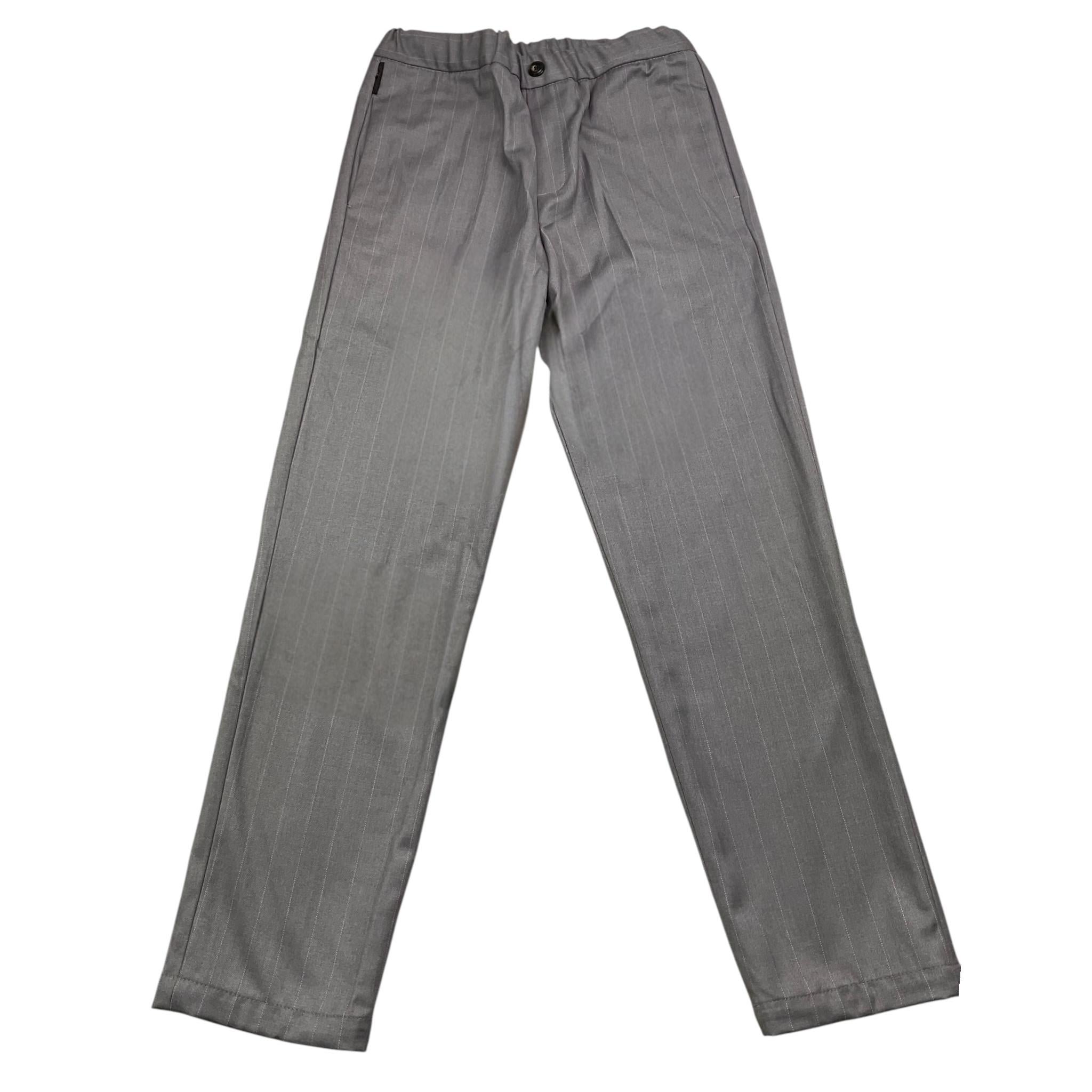 MICHAEL COAL pantalone tinta unita con elastico in vita Grigio per Bambino YUADA7147F24 GRIGIO MICHAEL COAL 