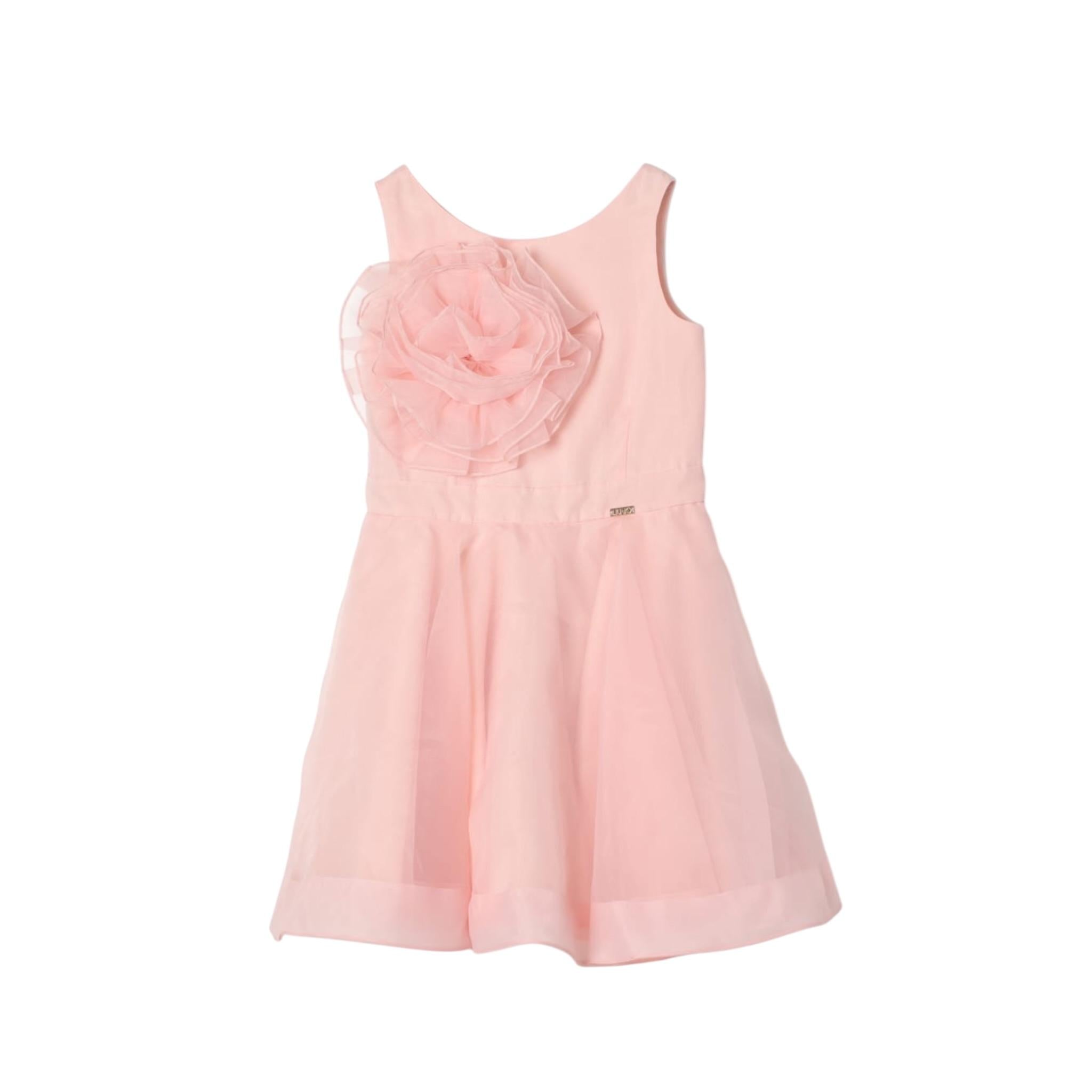 Liu Jo Abito Tinta Unita Giromanica per Bambina GA4009T5433 ROSA LIU JO 