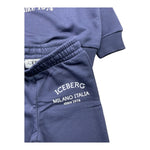 ICEBERG completo 2pz tinta unita felpa-pantalone Blu per Neonato COMICE5300BX BLU ICEBERG 