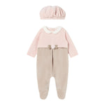 MAYORAL set tutina manica lunga tinta unita in ciniglia con cappello Rosa per Neonata 2782X RSAQ MAYORAL 