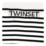 TWINSET maglia bicolore con fantasia a righe Bianco/nero per Bambina 242GJ3030 BIANCO/NERO TWINSET 