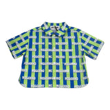 Moschino Camicia Biclore con Fantasia A Righe Mezza Manica per Neonato MUC01M VERDE MOSCHINO 