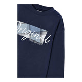 MAYORAL shirt girocollo tinta unita con stampa Blu per Bambino 4046 BLU MAYORAL 