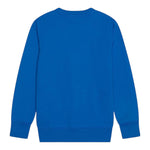 MOSCHINO felpa tinta unita gircollo con stampa Blu per Bambino H8F05RX BLU MOSCHINO 