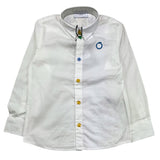 Trussardi Langarmshirt, einfarbig, mit weißem Logo-Print für Neugeborene