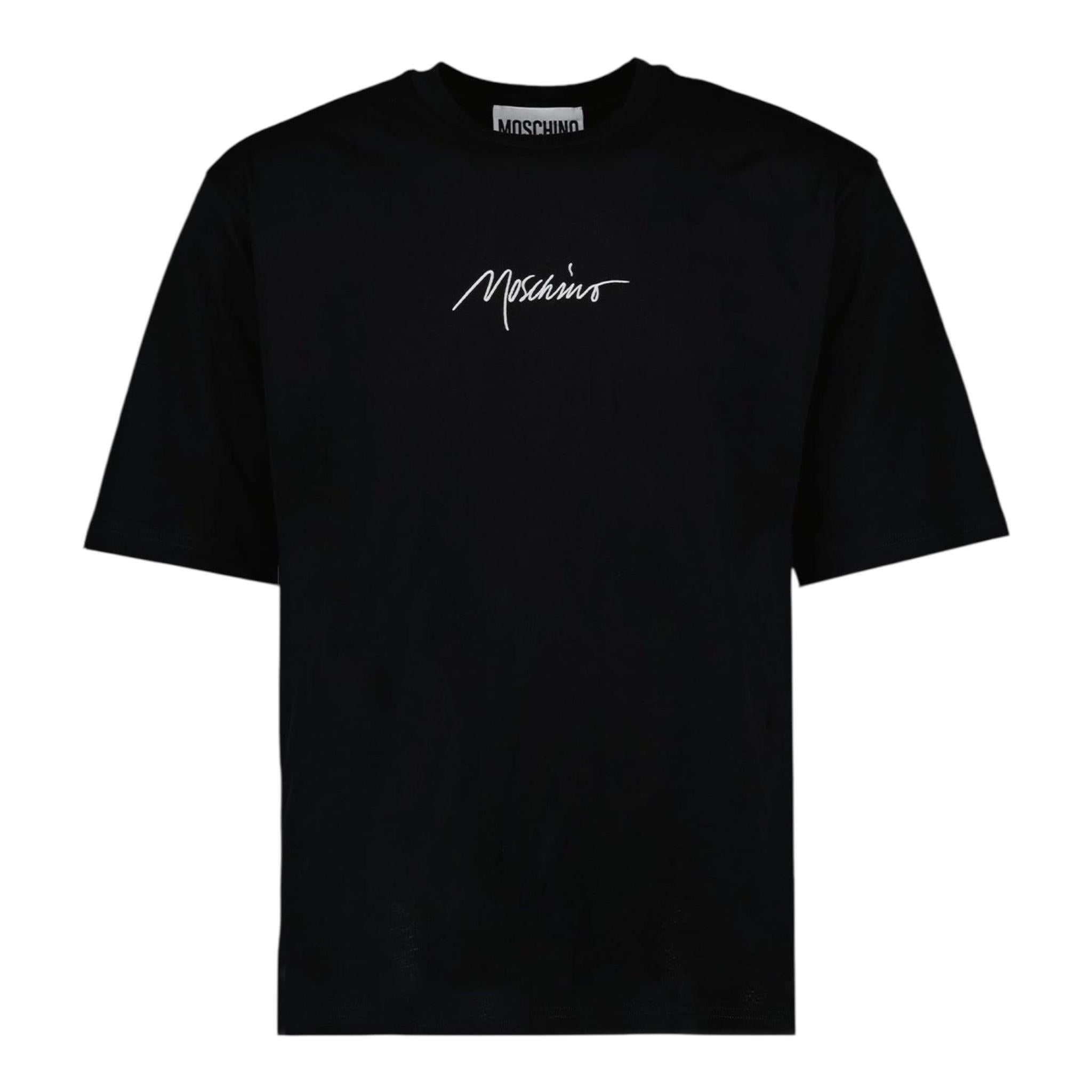 Moschino T-Shirt Tinta Unita con Stampa per Bambina HUM058X NERO MOSCHINO 