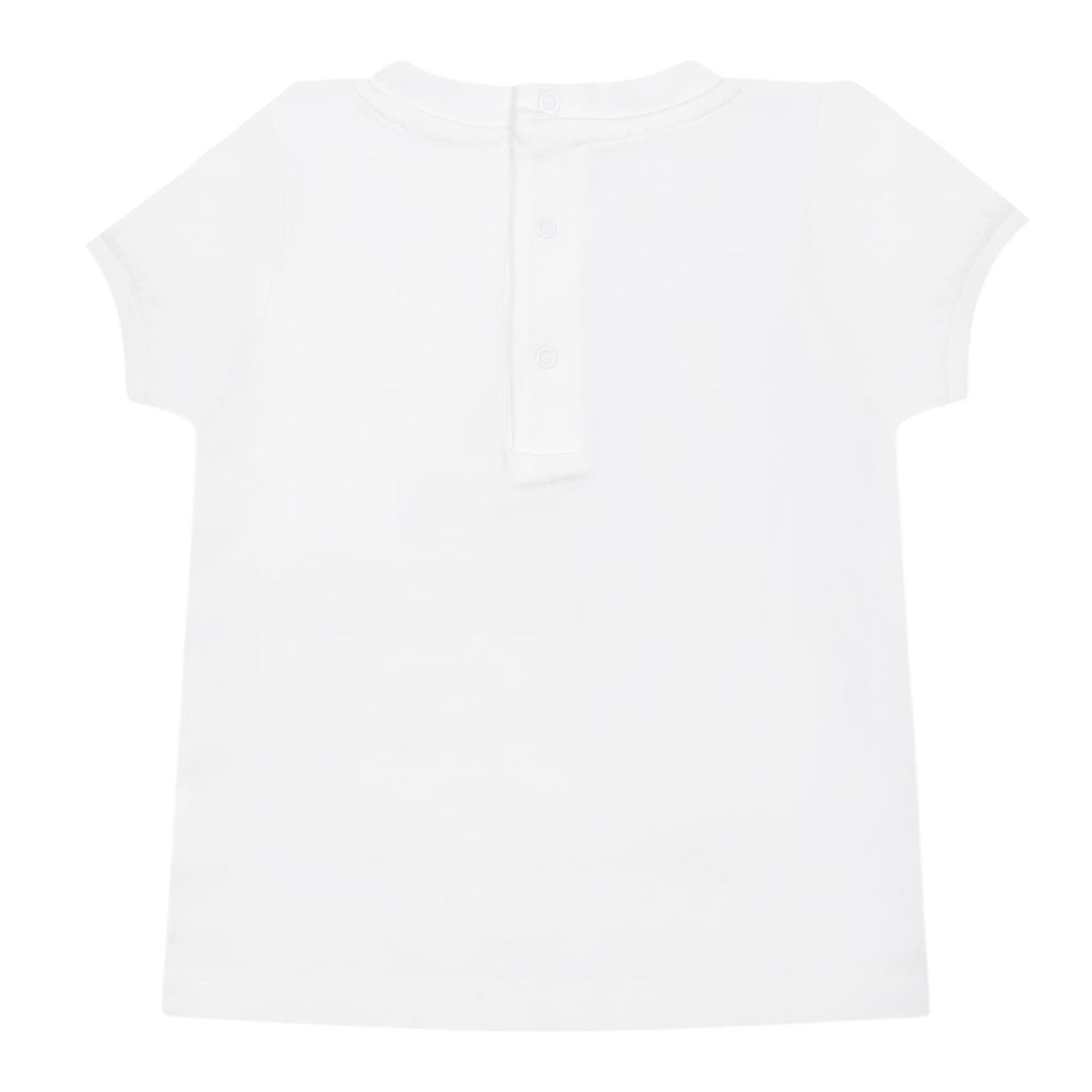 Moschino T-Shirt Girocollo Tinta Unita con Orso per Neonato MNM047X BIANCO MOSCHINO 