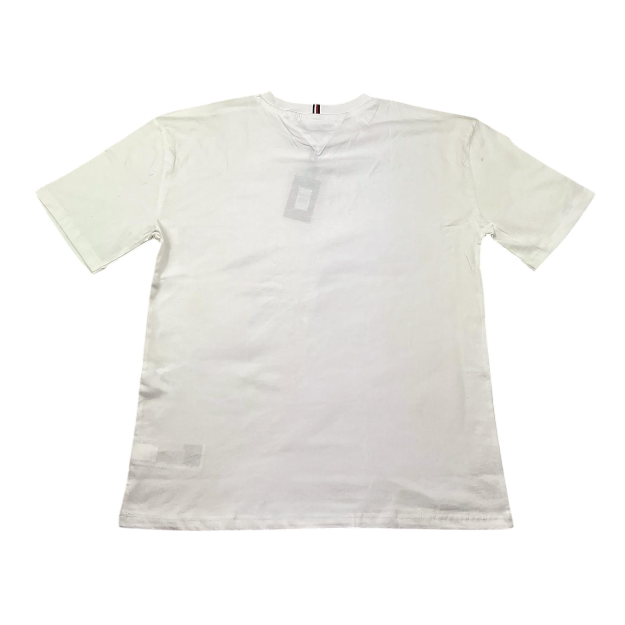 Tommy Hilfiger T-Shirt Girocollo Tina Unita con Stampa per Bambino KB0KB08575 BIANCO TOMMY HILFIGER 