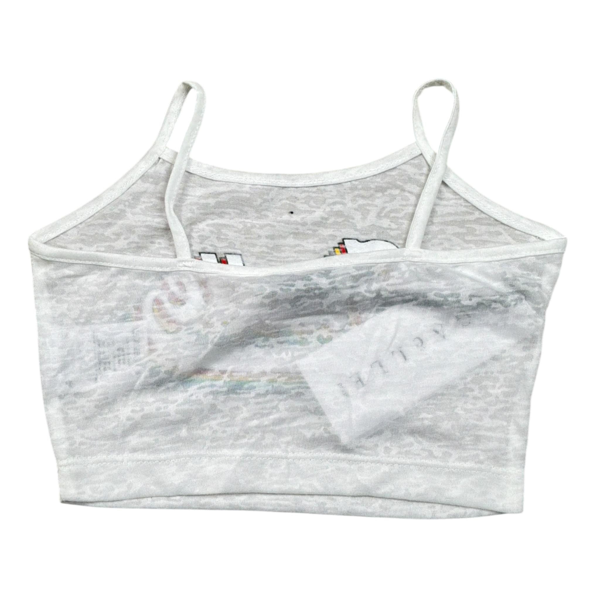 Gaelle Top tinta unita con Stampa Bianco per Bambina 2746TOPY00461 BIANCO GAELLE 