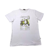 Bern T-Shirt Rundhals Einfarbig mit Print Weiß für Jungen