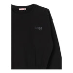 LIU JO felpa girocollo tinta unita con stampa Nero per Bambina GF4067F0939 NERO LIU JO 