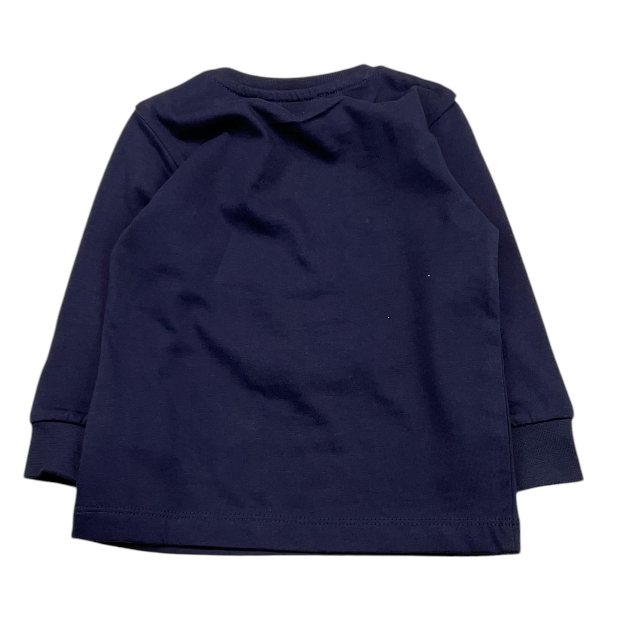CESARE PACIOTTI shirt girocollo tinta unita con stampa Blu per Neonato TSP5373B BLU CESARE PACIOTTI 