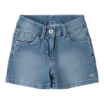 I Do Short In Denim Tinta Unita con Girovita Regolabile per Neonata 4B537N AZZURRO I DO 