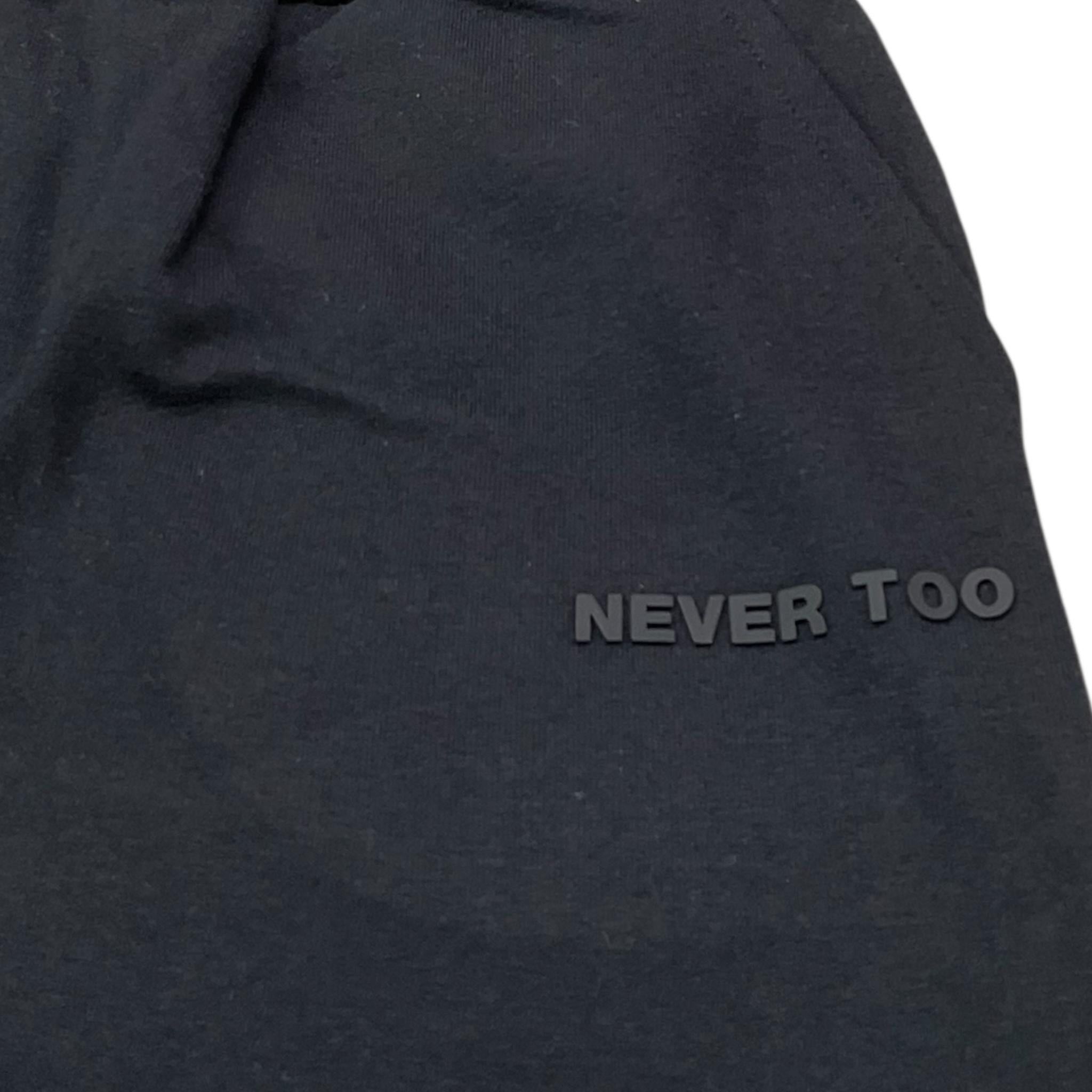 NEVER TOO pantalone modello tuta tinta unita Nero per Bambino NT2082R NERO NEVER TOO 