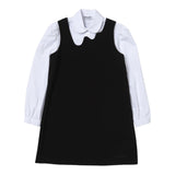 Moschino Set Ärmelloses Kleid Mit Langarmshirt Weiß/Schwarz Für Mädchen