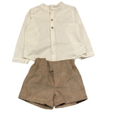 VALENTINA BEBES completo 3 pezzi maglia-camicia-bermuda Multicolor per Neonato MAR84 MULTICOLOR VALENTINA BEBES 