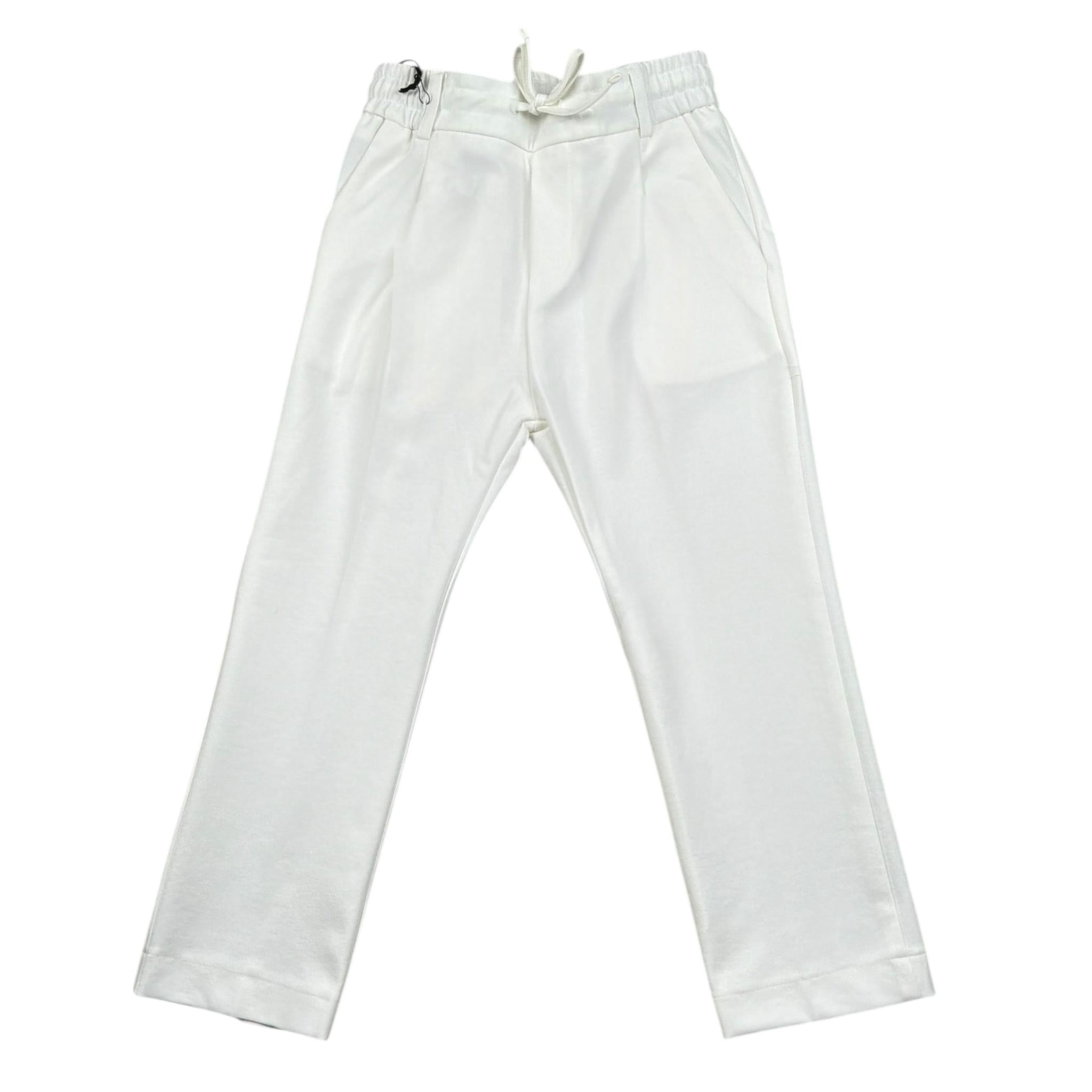 Paolo Pecora Pantalone Tinta Unita con Elastico In Vita per Bambino PP3934 BIANCO PAOLO PECORA 